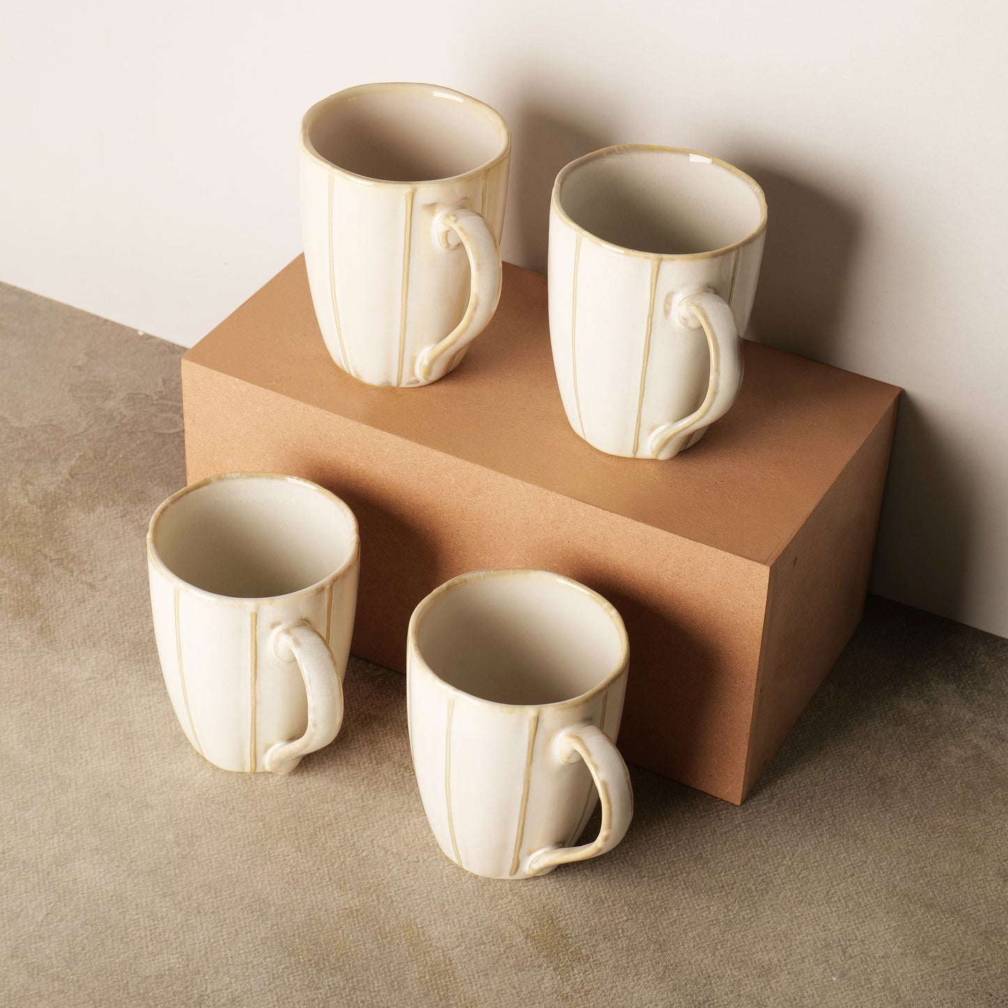 Noa Ivory Mugs – Set of 4