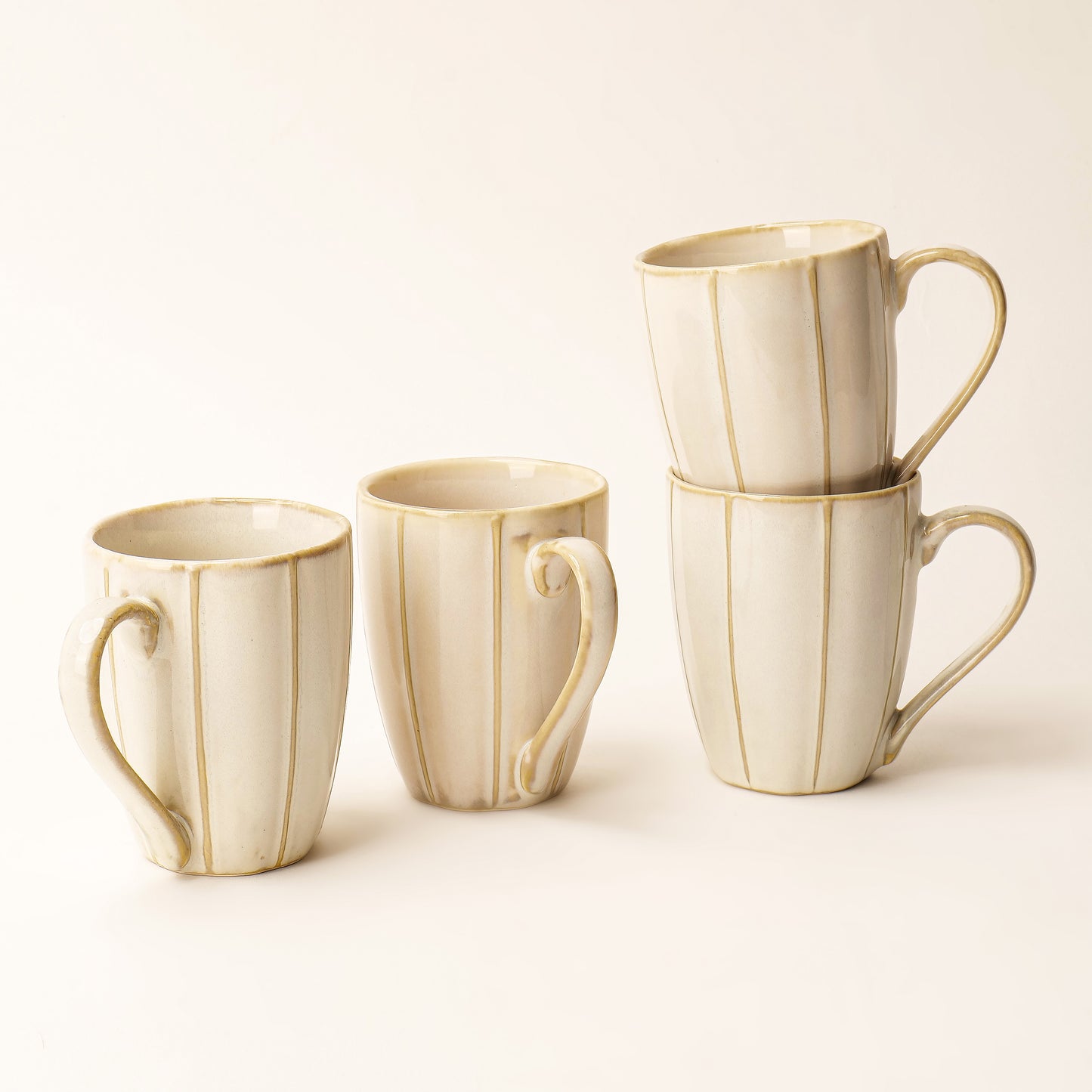 Noa Ivory Mugs – Set of 4