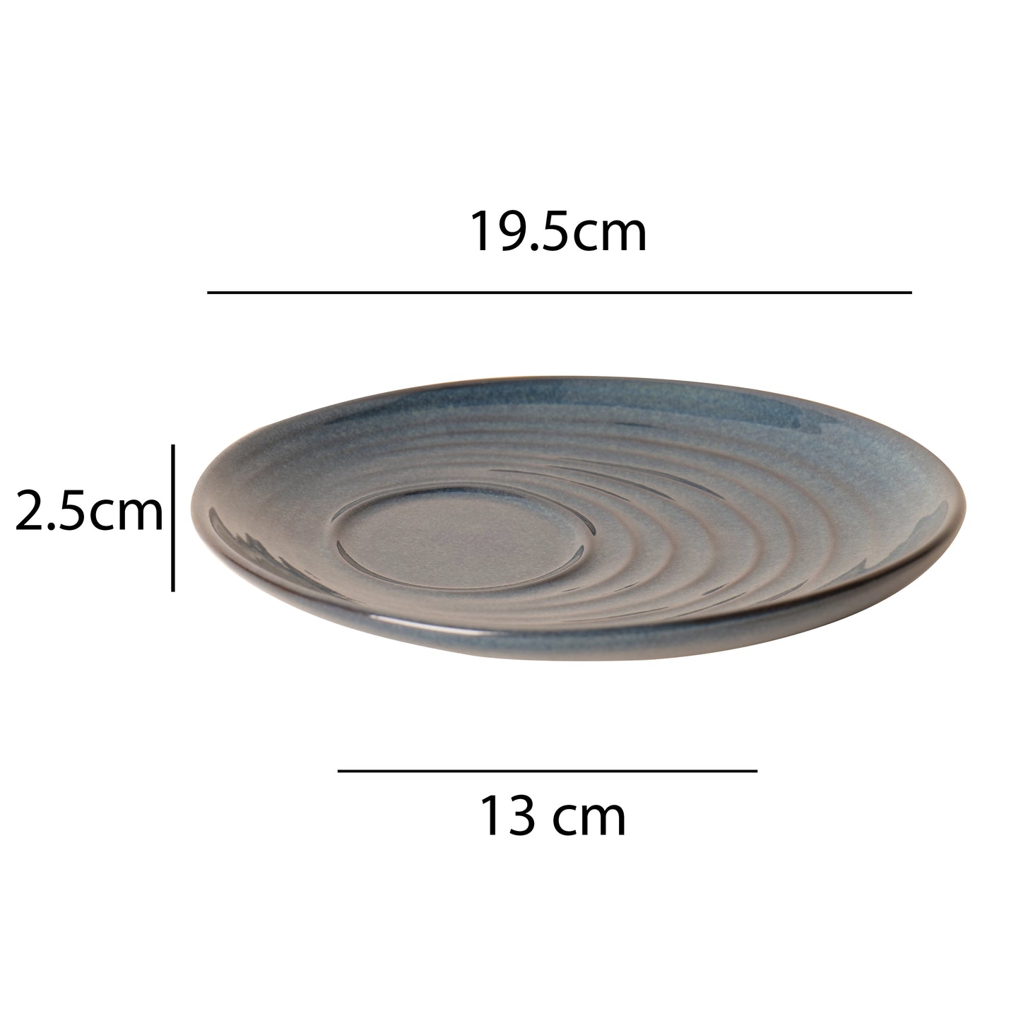 Vana Indigo Spiral Saucer Plate – Set Of 2