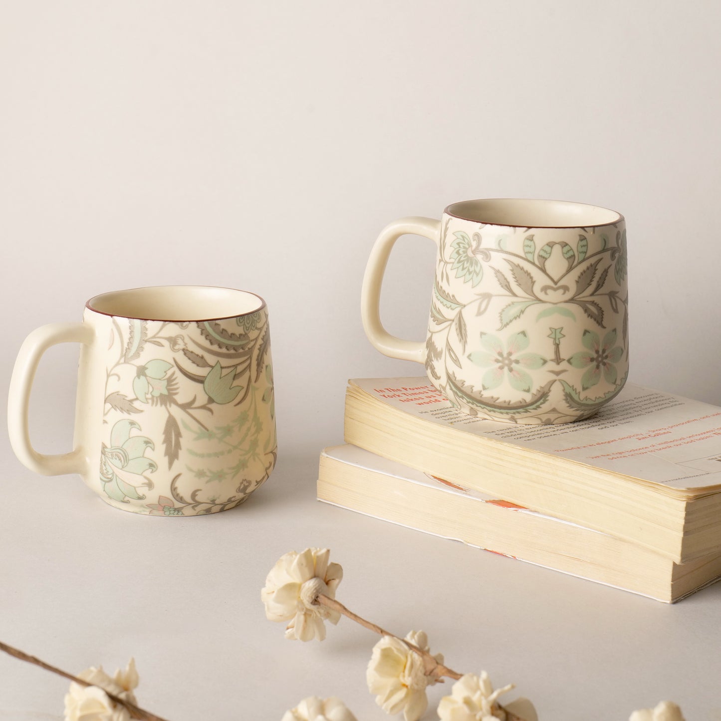 Zarafina Floral Mugs – Set of 2