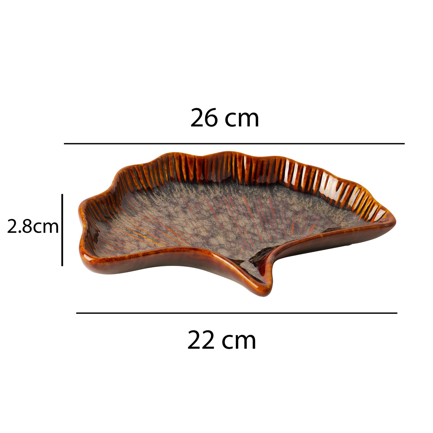Veha Leaf Platter - 1 piece