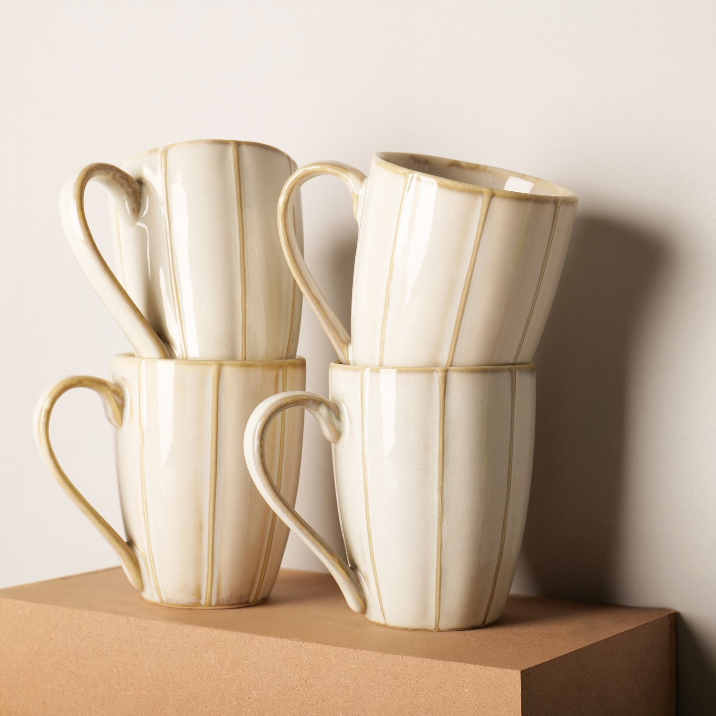 Noa Ivory Mugs – Set of 4
