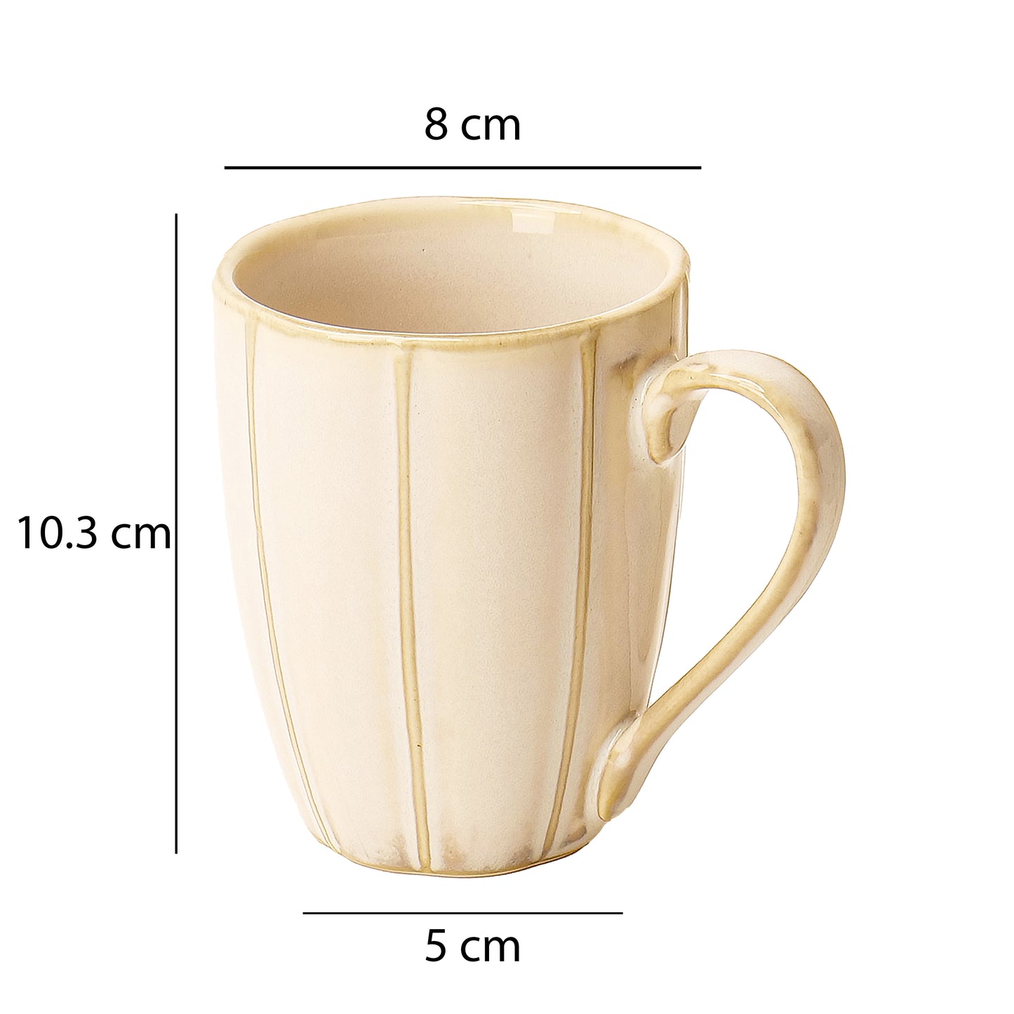 Noa Ivory Mugs – Set of 4
