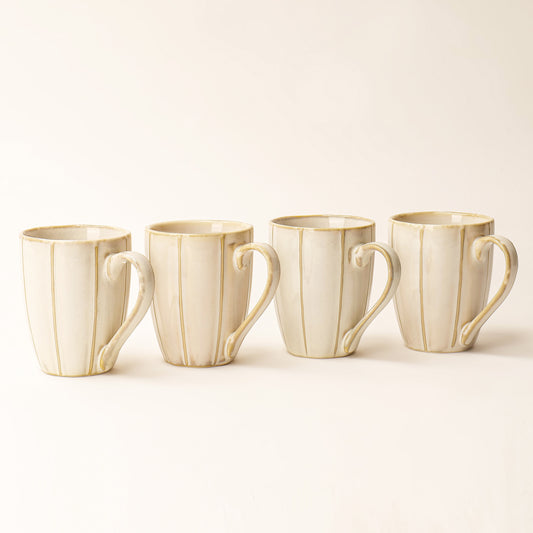 Noa Ivory Mugs – Set of 4