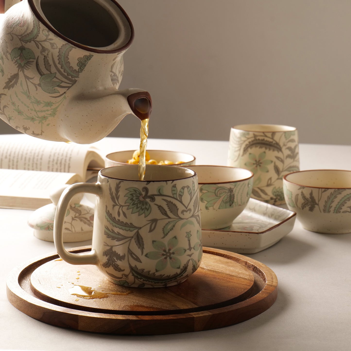Zarafina Floral Tea Set – 3 Piece