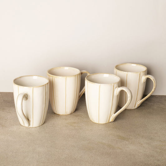 Noa Ivory Mugs – Set of 4