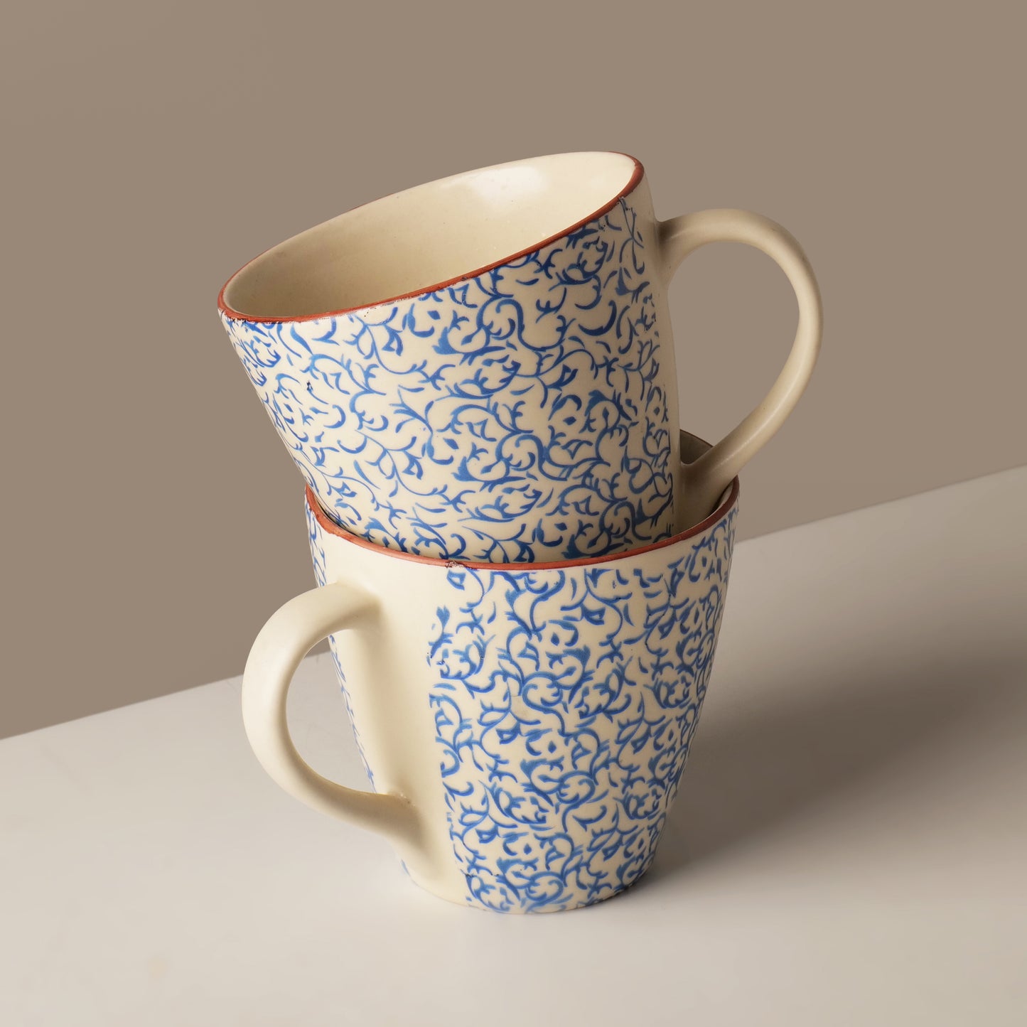 Noor Blue Mugs – Set of 2