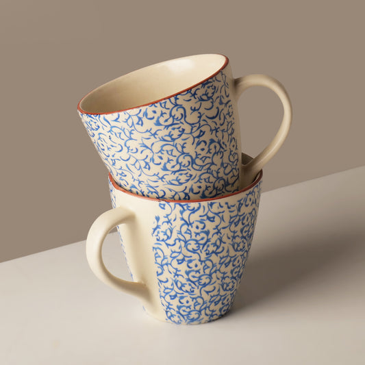 Noor Blue Mugs – Set of 2