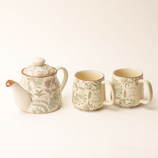 Zarafina Floral Tea Set – 3 Piece
