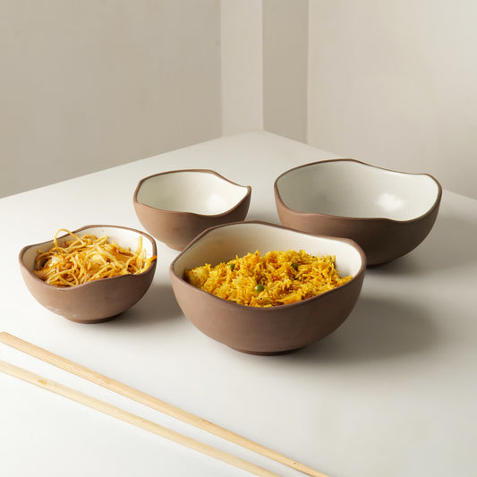 Mittiya Kora Serving Bowls – Set of 4