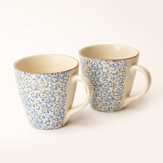 Noor Blue Mugs – Set of 2