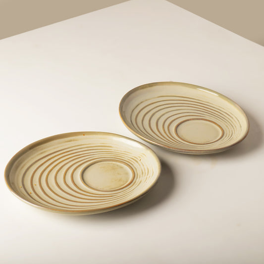 Vana Spiral Saucer Plate – Set of 2