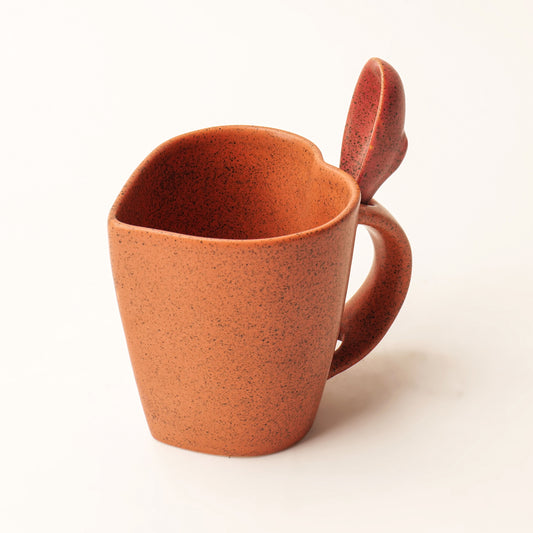 Mittiya Heart Mug – with Handcrafted Spoon