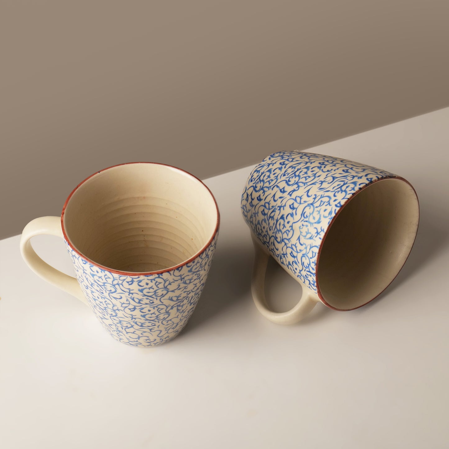 Noor Blue Mugs – Set of 2