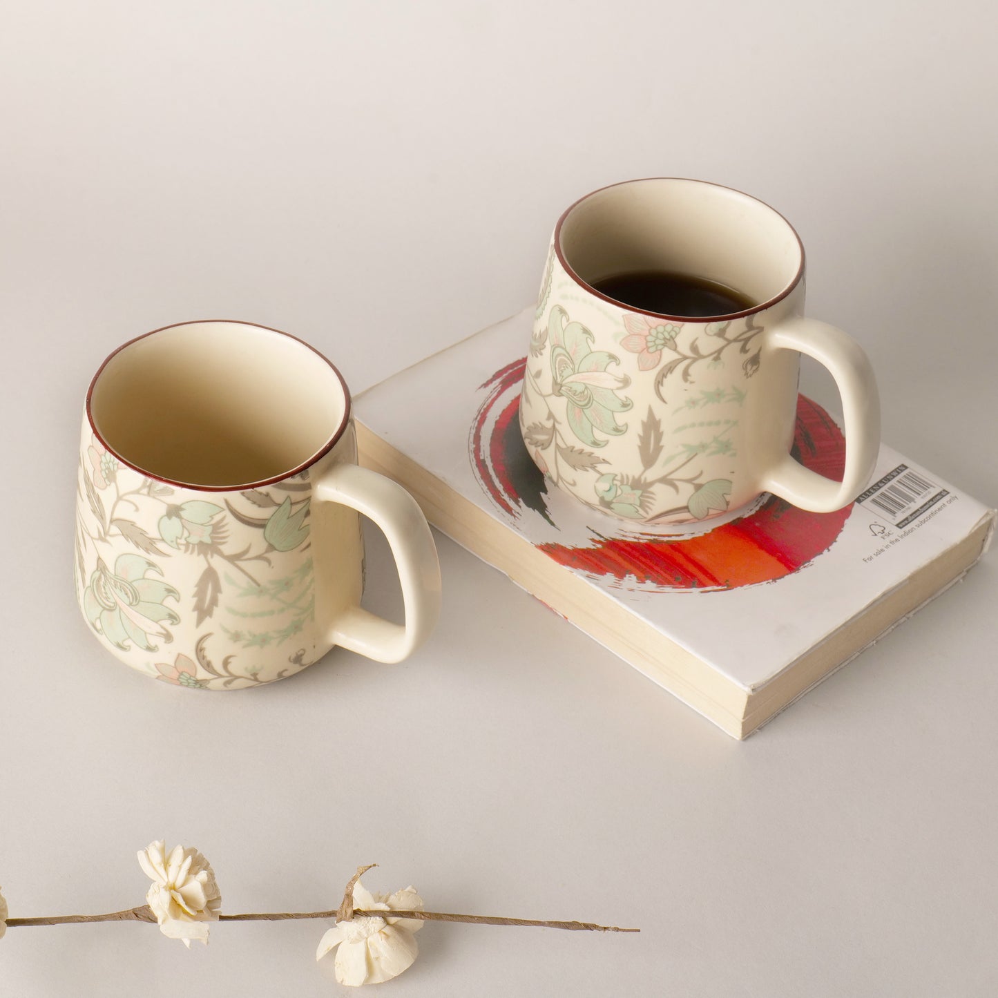 Zarafina Floral Mugs – Set of 2