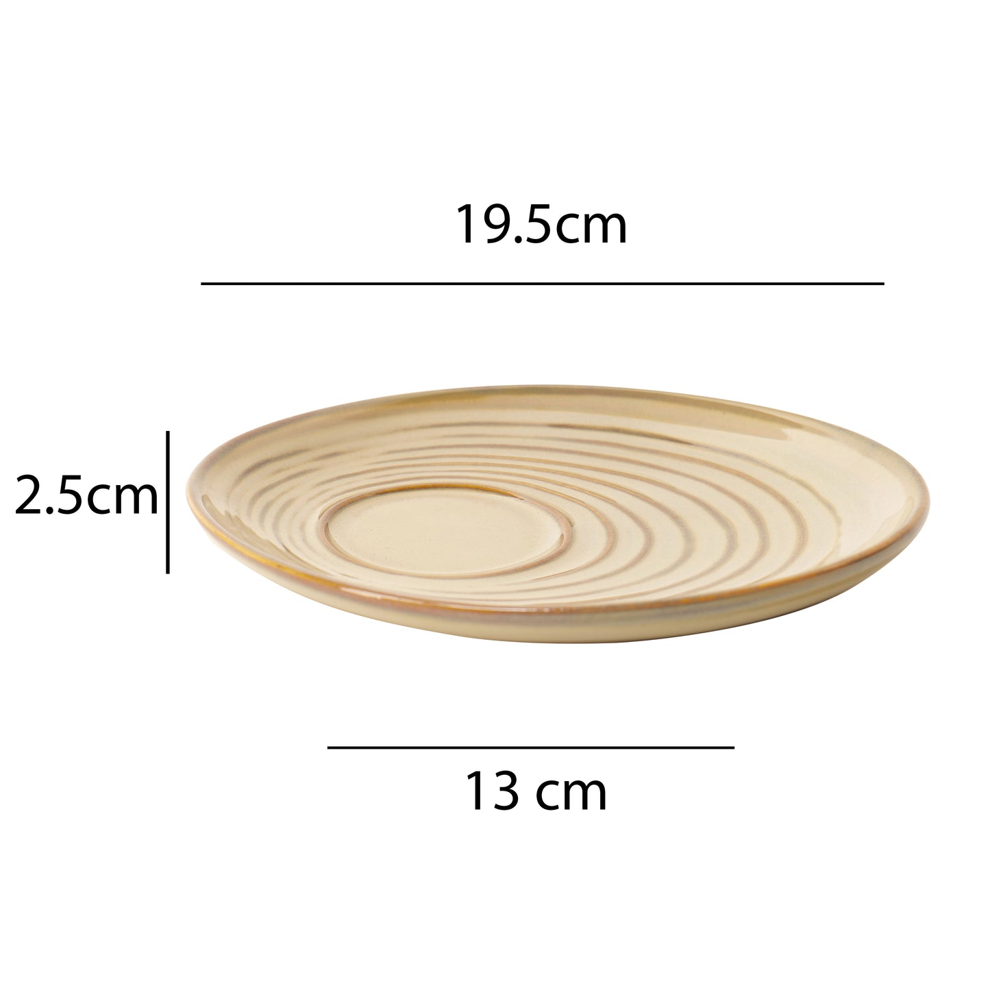 Vana Spiral Saucer Plate – Set of 2