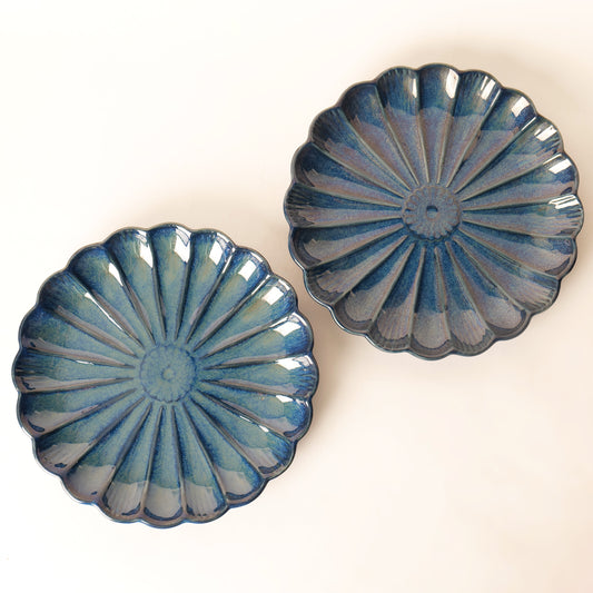 Blue Bloom Platter - 1 piece