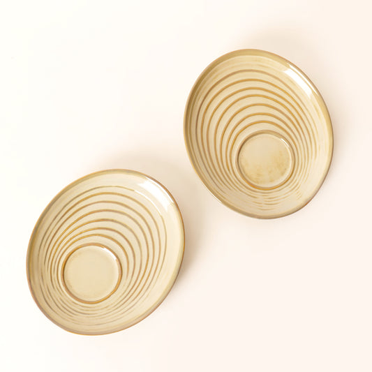 Vana Spiral Saucer Plate – Single