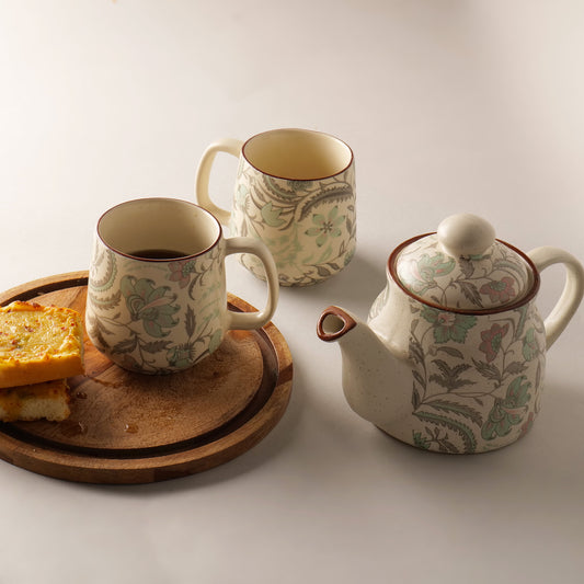 Zarafina Floral Tea Set – 3 Piece