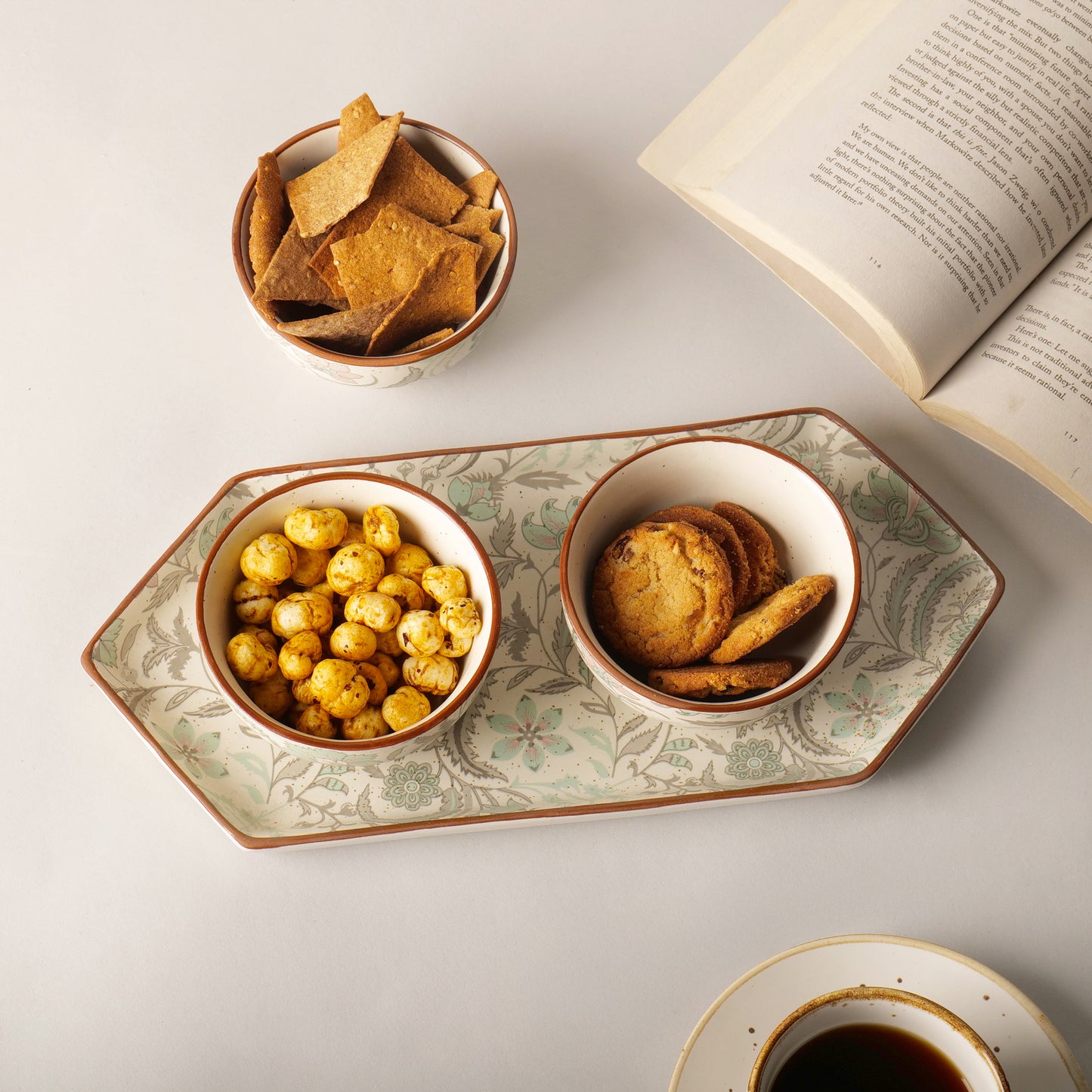 Florentia Bowl & Tray Set – 3 Bowls + Tray