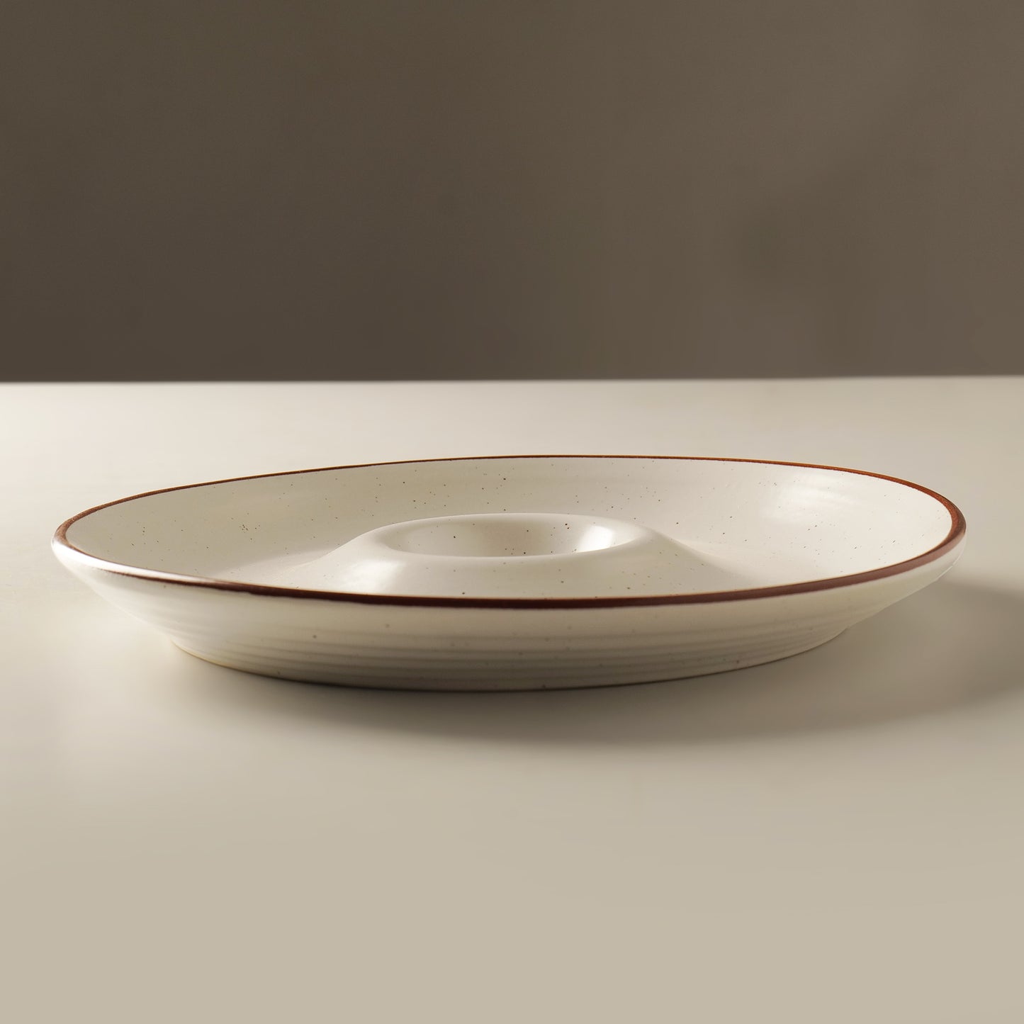 Luma Edge Chip & Dip Plate - Single