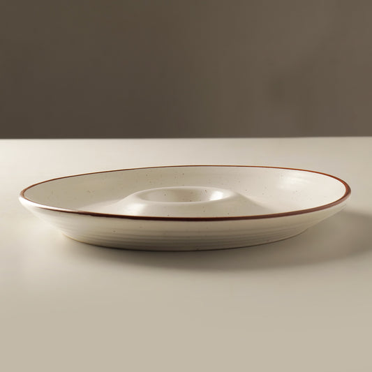 Luma Edge Chip & Dip Plate - Single