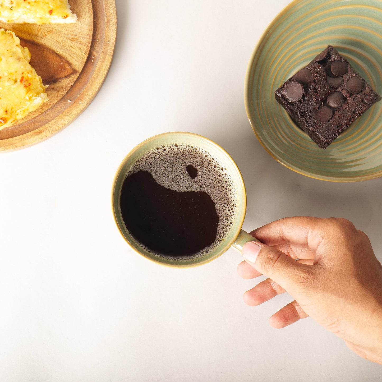 Zaya Softgreen Bowl Mugs – Set of 2