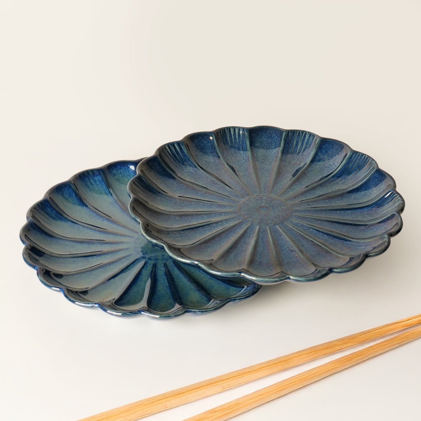 Blue Bloom Platter - 1 piece