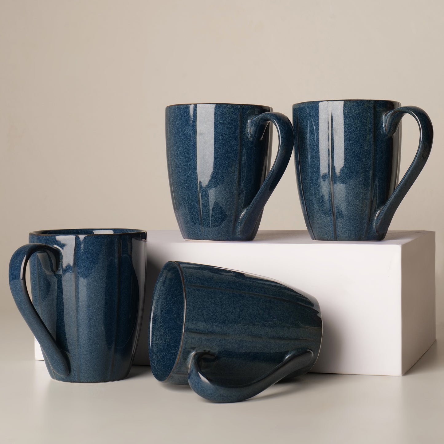 Vana Indigo Mugs – Set of 4