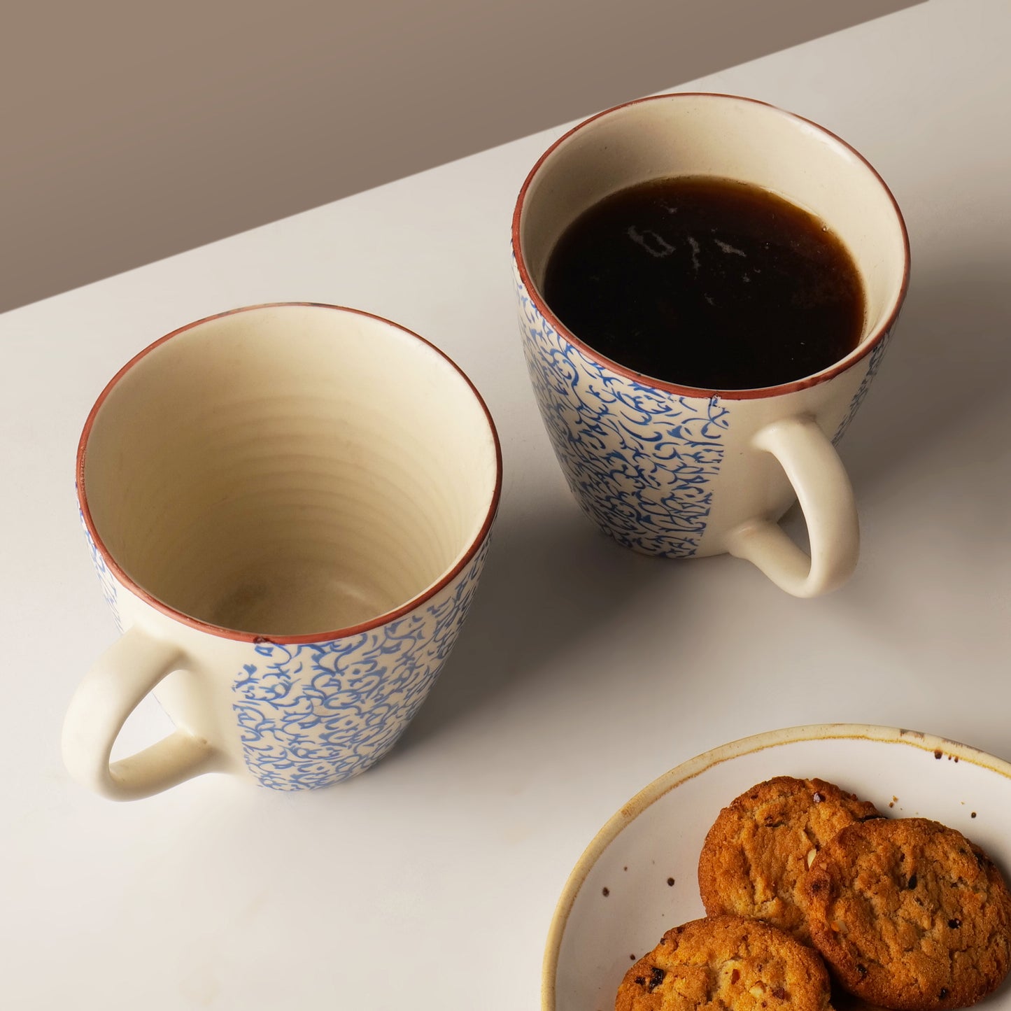 Noor Blue Mugs – Set of 2