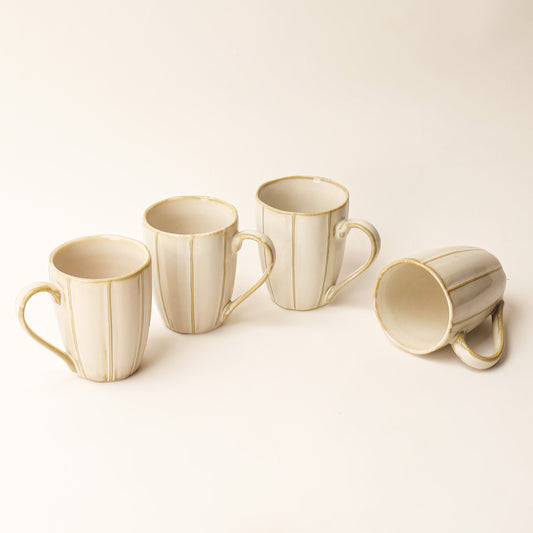 Noa Ivory Mugs – Set of 4