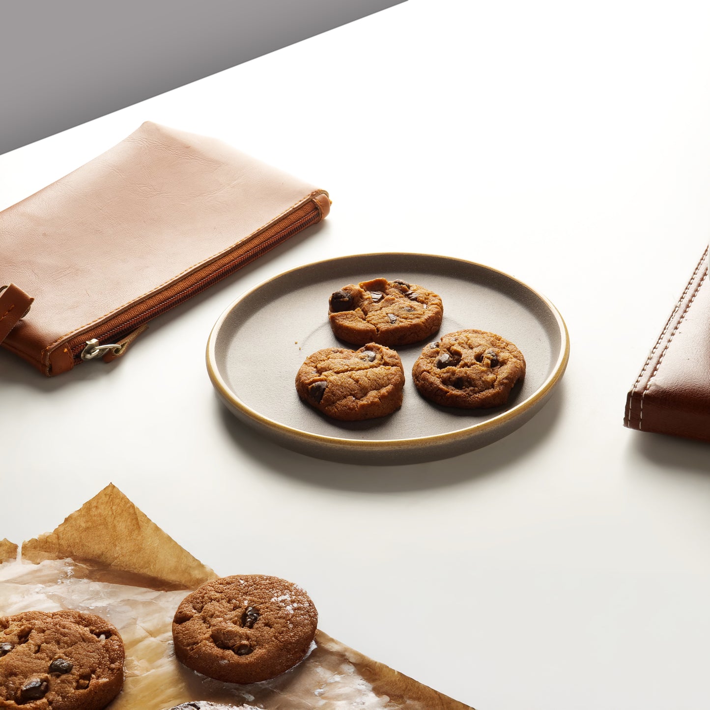 Niva Taupe Stoneware Plate - 1 piece