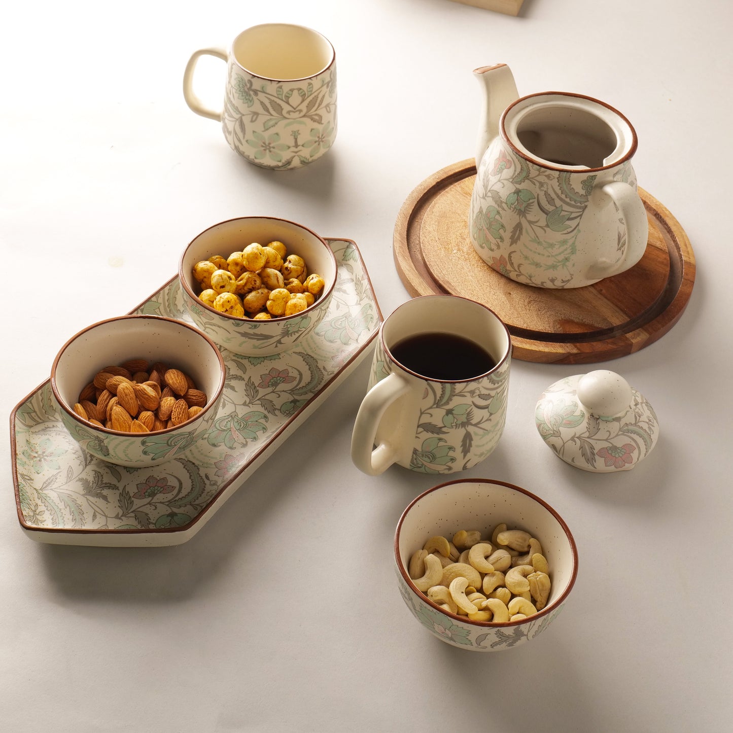 Zarafina Floral Tea Set – 7 Piece Set
