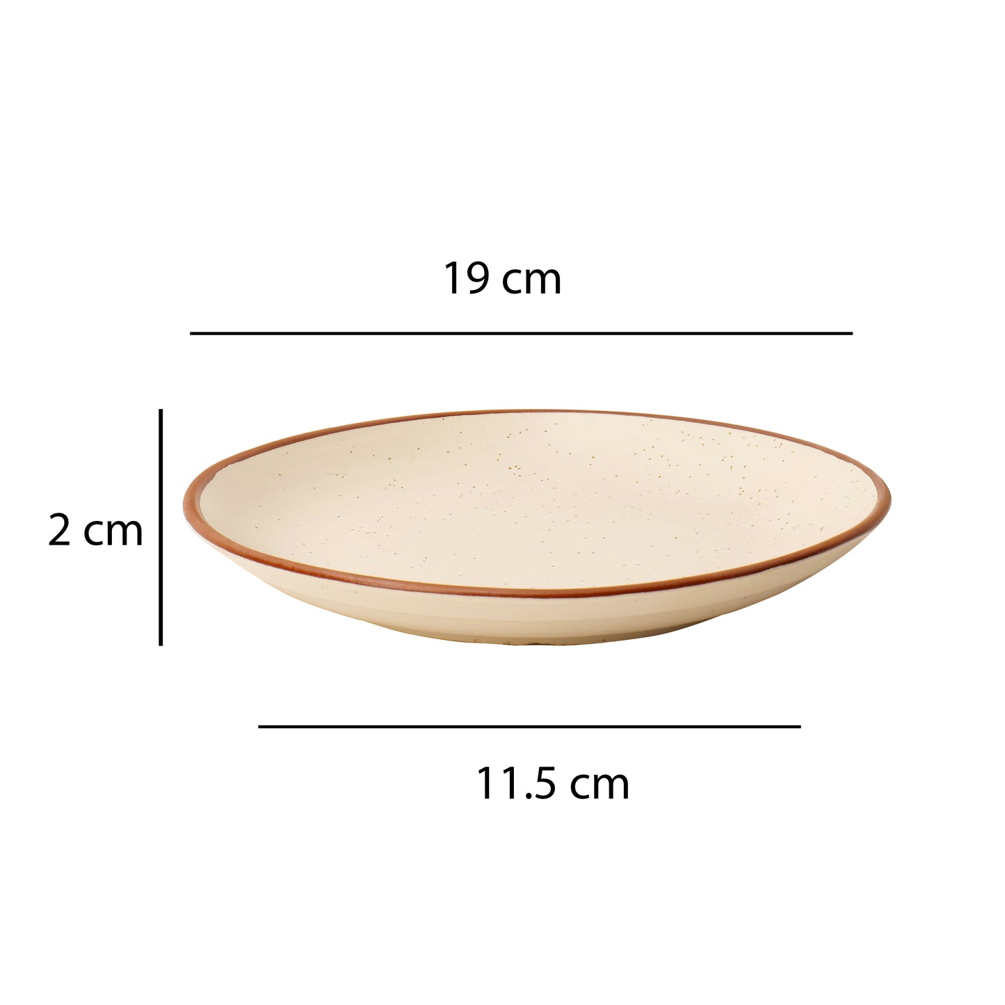 Niva Speckled Dinner & Side Plate Set – (Set of 4)