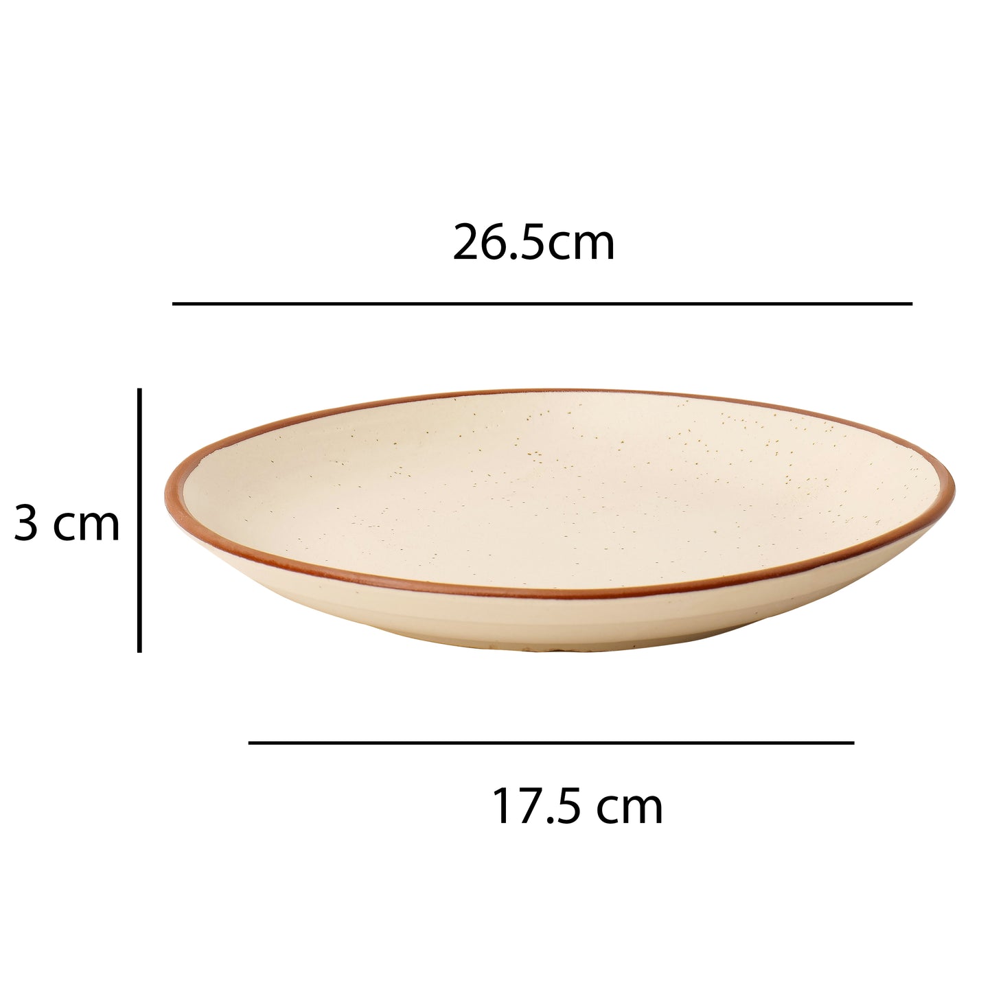 Niva Speckled Dinner & Side Plate Set – (Set of 4)