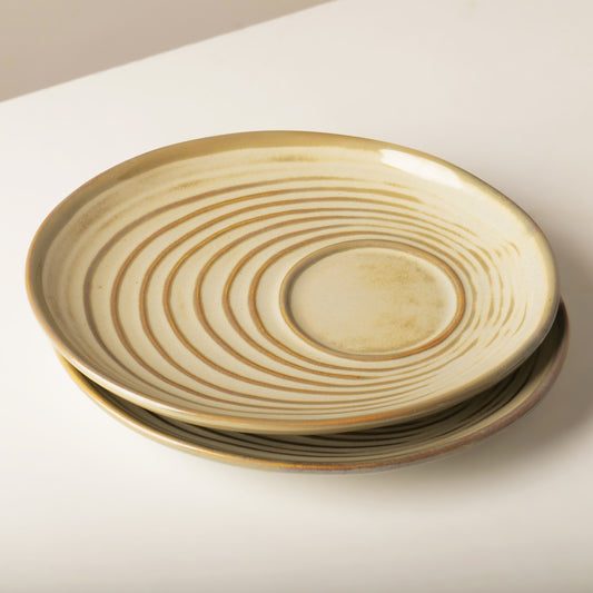 Vana Spiral Saucer Plate – Set of 2
