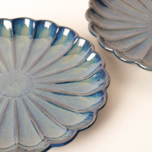 Blue Bloom Platter - 1 piece