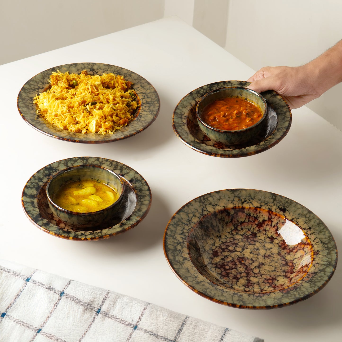 Kairo Deep Plate Set – Set of 4