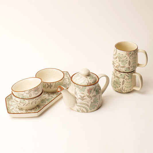 Zarafina Floral Tea Set – 7 Piece Set