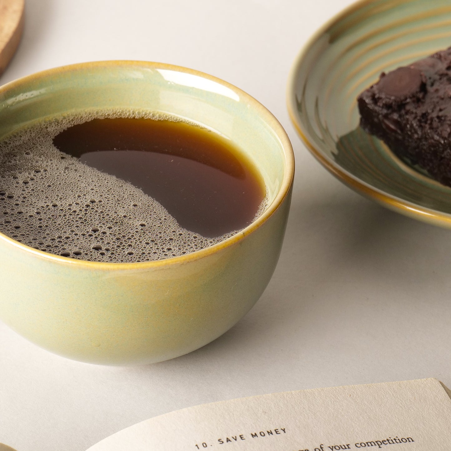 Zaya Softgreen Bowl Mugs – Set of 2
