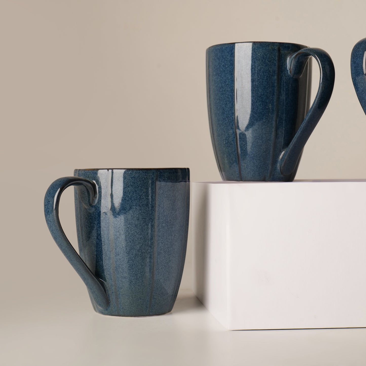 Vana Indigo Mugs – Set of 4