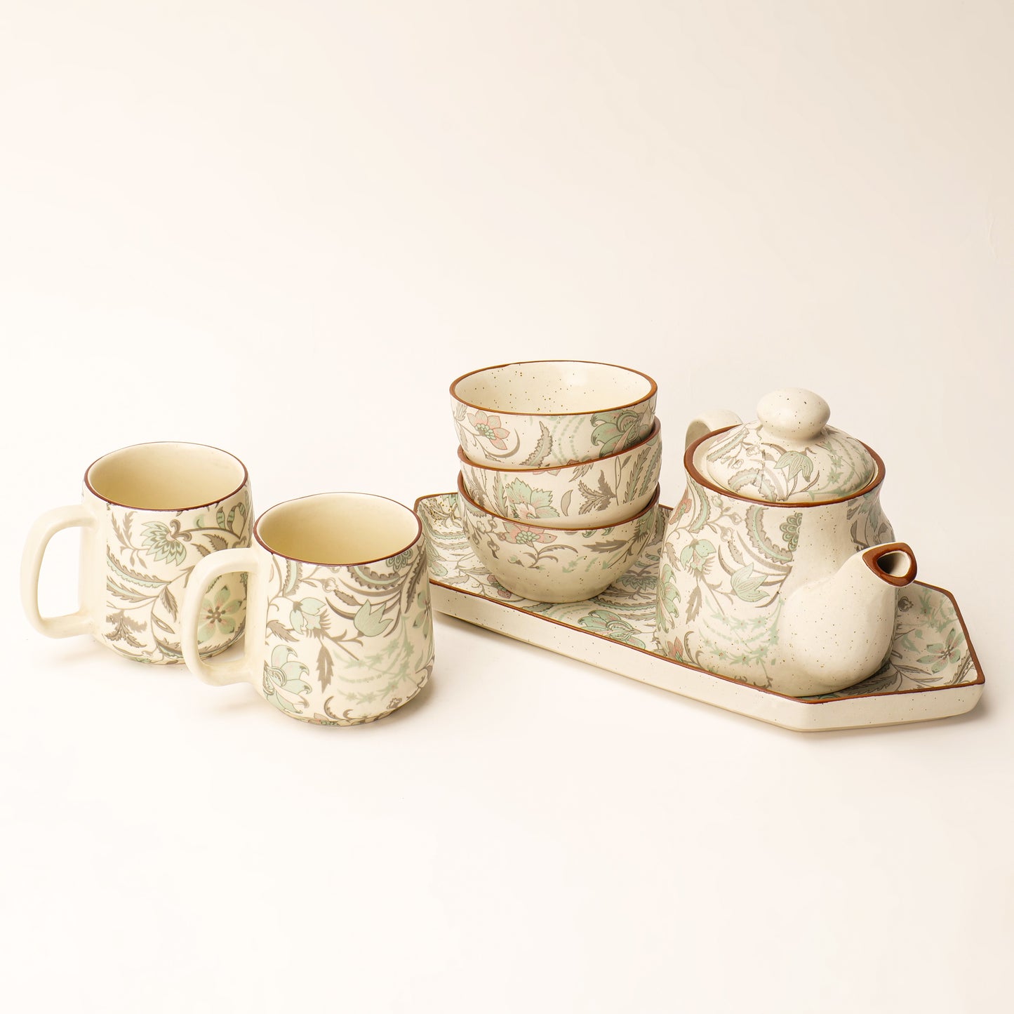 Zarafina Floral Tea Set – 7 Piece Set